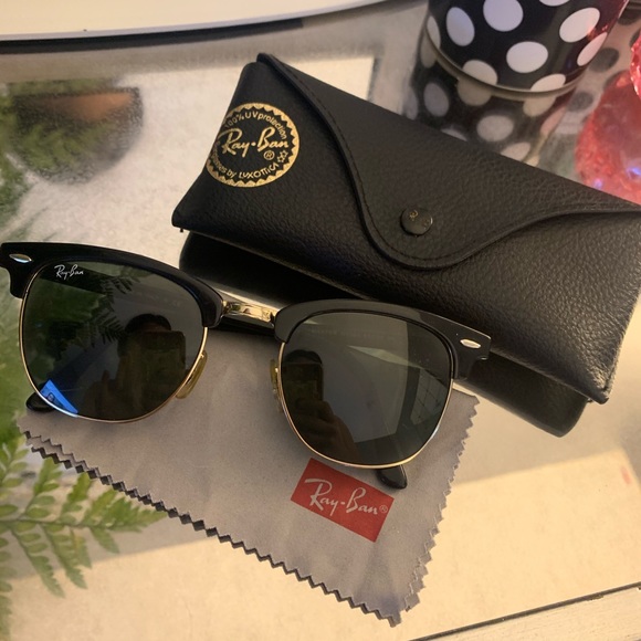 Ray-Ban Other - LAST ONE Ray-Ban CLUBMASTERS: used black and gold